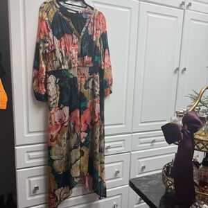 Soft Surroundings Floral Multicolor Maxi Dress